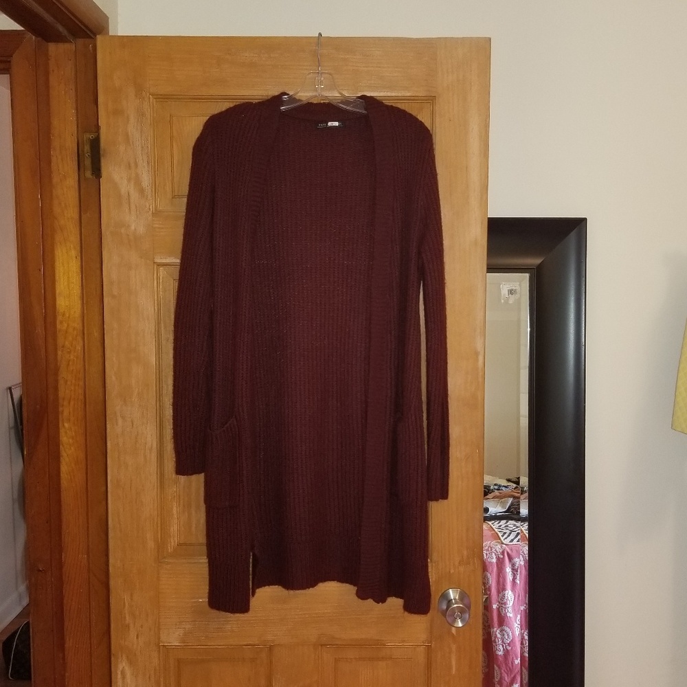 Burgundy Cardigan